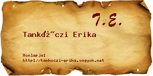 Tankóczi Erika névjegykártya