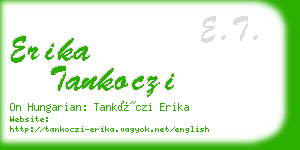 erika tankoczi business card